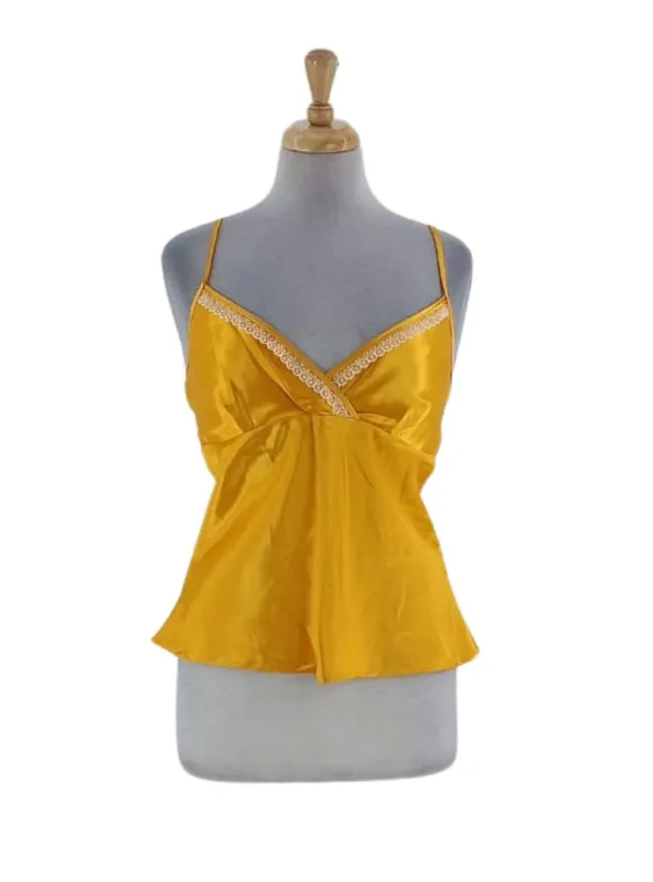 LACE DETAIL SATIN CAMI sold by FBO