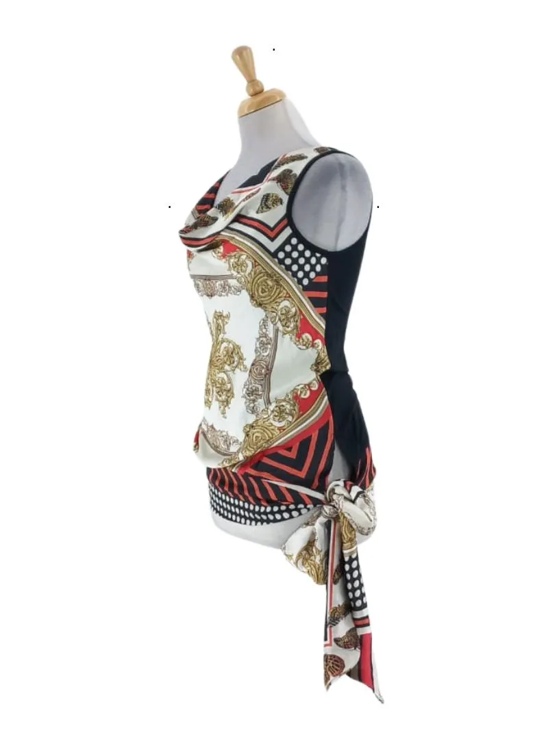 DETAILED COWL NECK SLEEVELESS BLOUSE sold by FBO product image thumbnail 2