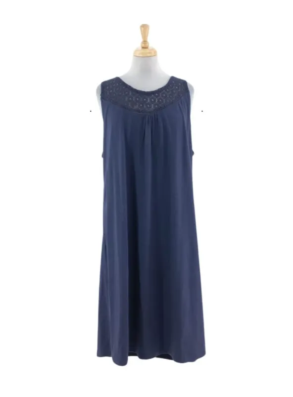 CUT OUT NECKLINE SLEEVELESS DRESS sold by FBO