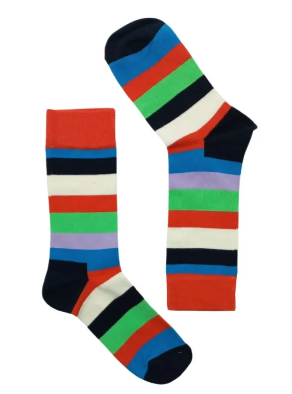 MULTI COLOR STRIPED SOCKS sold by FBO