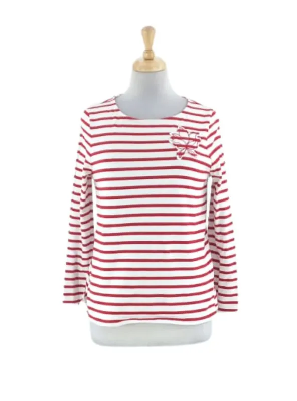 STRIPED DETAILED LONG SLEEVE TOP sold by FBO