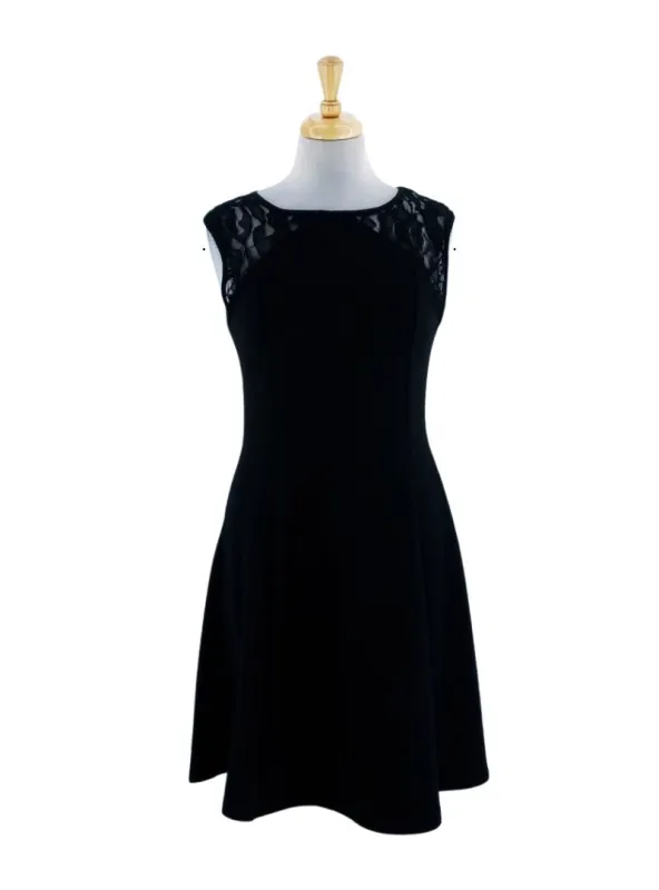 LACE DETAILED FLARE DRESS sold by FBO