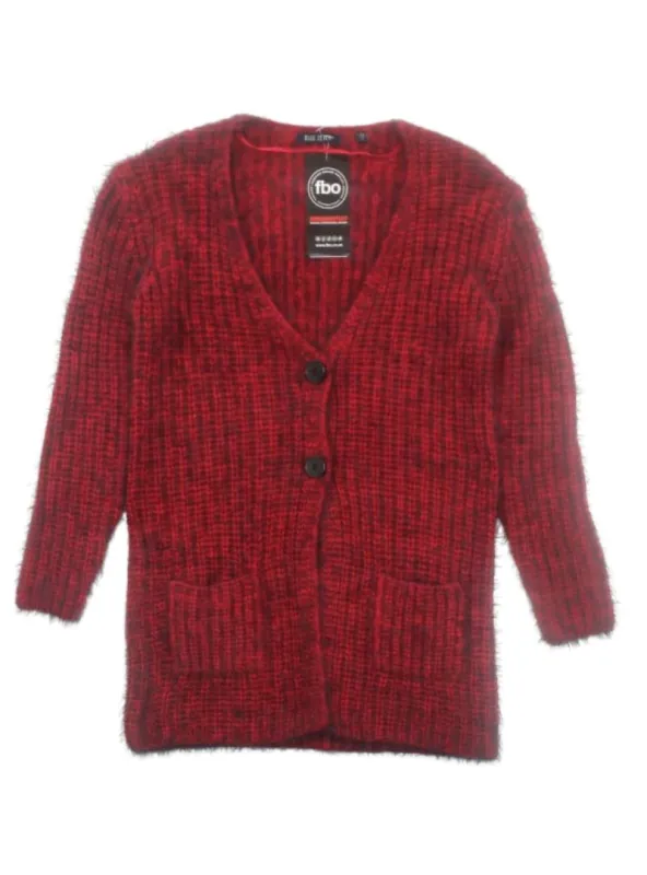 BUTTONED WOOL CARDIGAN made by FBO