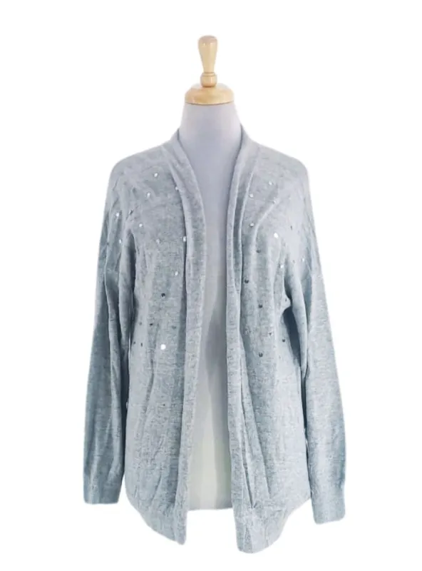 SEQUIN DETAIL KNITTED CARDIGAN sold by FBO