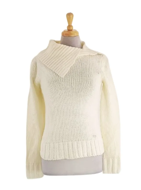 SPLIT COWL NECK SWEATER sold by FBO