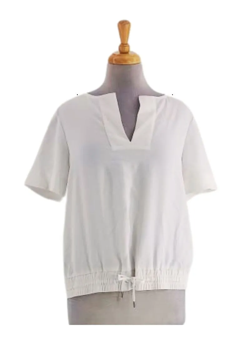 V NECK SHORT SLEEVE BLOUSE sold by FBO