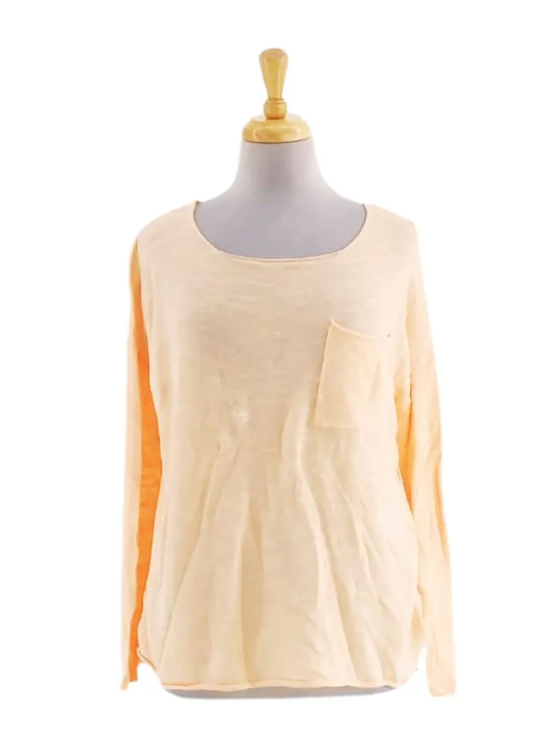 RAW EDGE KNIT TOP sold by FBO
