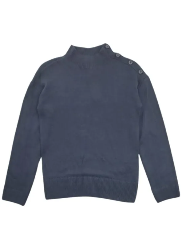 BUTTON MOCK NECK KNIT JERSEY sold by FBO
