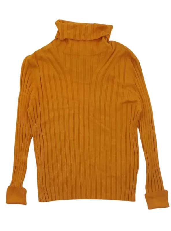 RIB TEXTURED KNIT POLO NECK sold by FBO