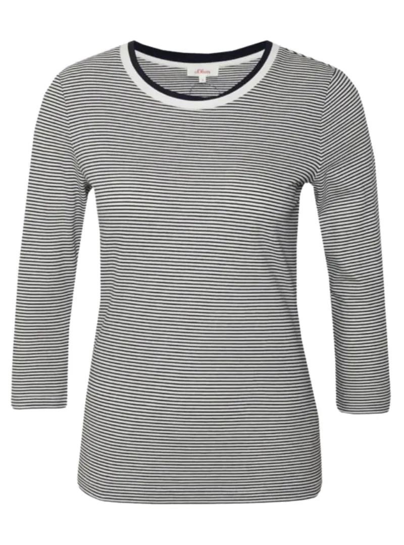 ROUND BACK STRIPED LONG SLEEVE TEE sold by FBO product image thumbnail 2