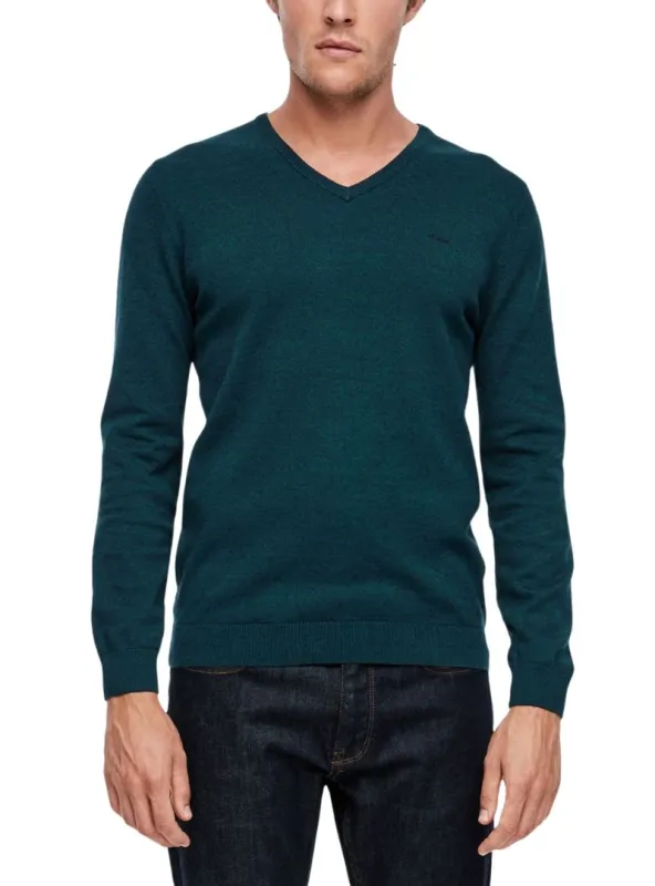 DETAILED V-NECK KNIT SWEATER sold by FBO
