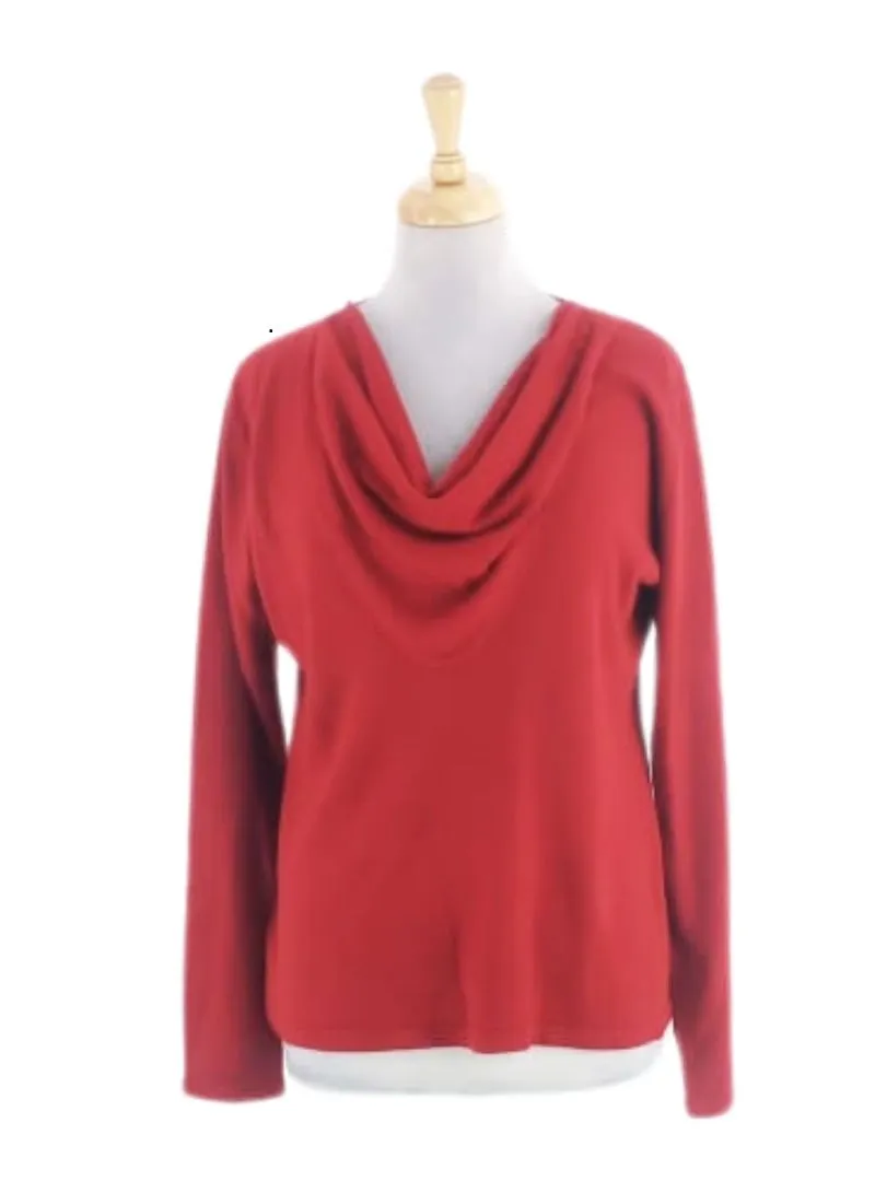 COWL NECK KNIT TOP sold by FBO