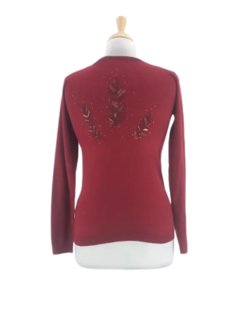 V-NECK FITTED BACK DETAILED KNIT TOP sold by FBO product image thumbnail 2