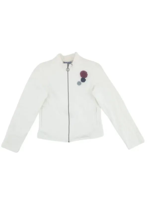 ROUND NECK TEXTURED DETAIL ZIP UP JACKET sold by FBO