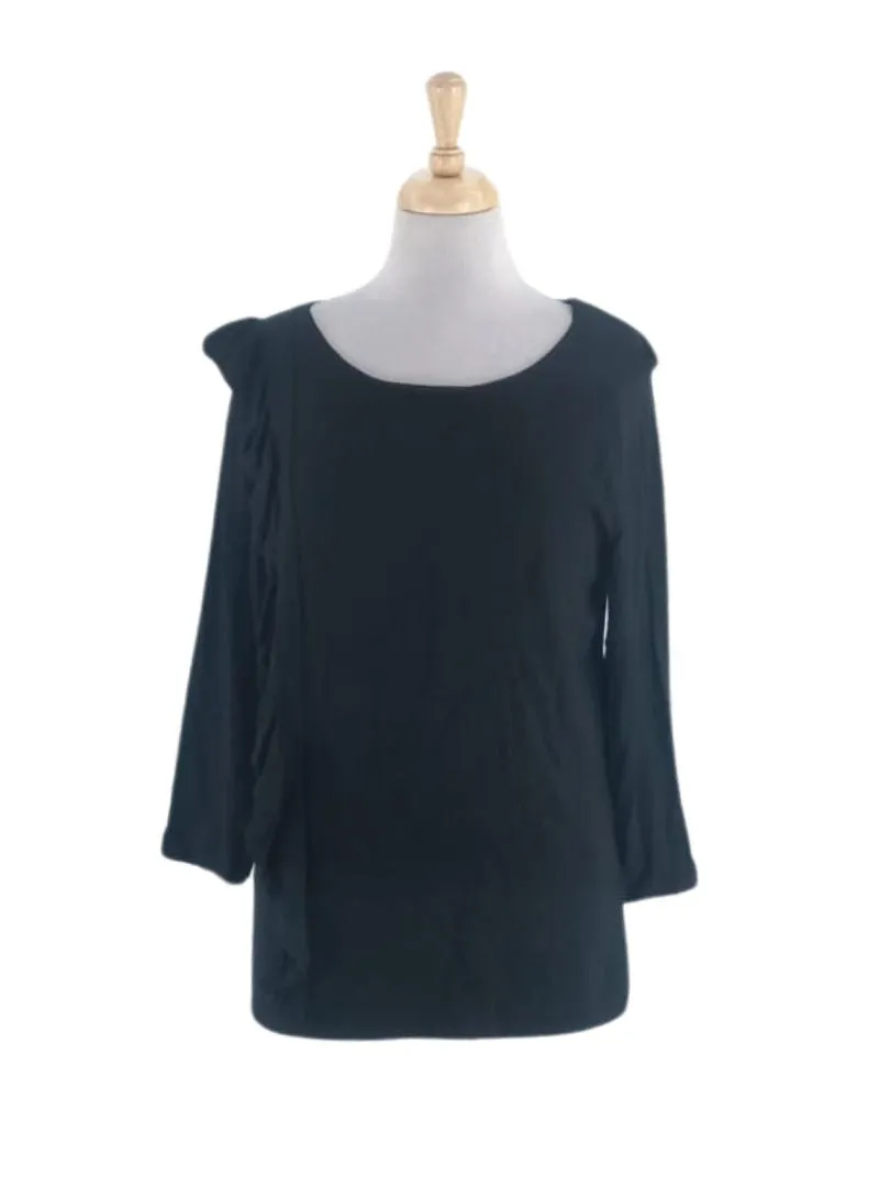FRILL DETAILED FITTED KNIT TOP sold by FBO