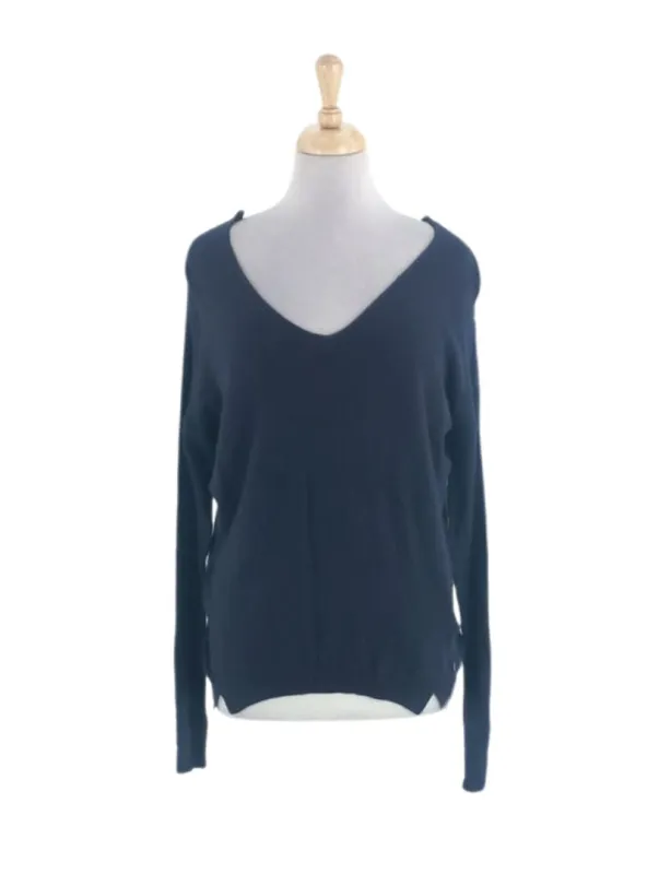 TEXTURED V-NECK KNIT JERSEY sold by FBO