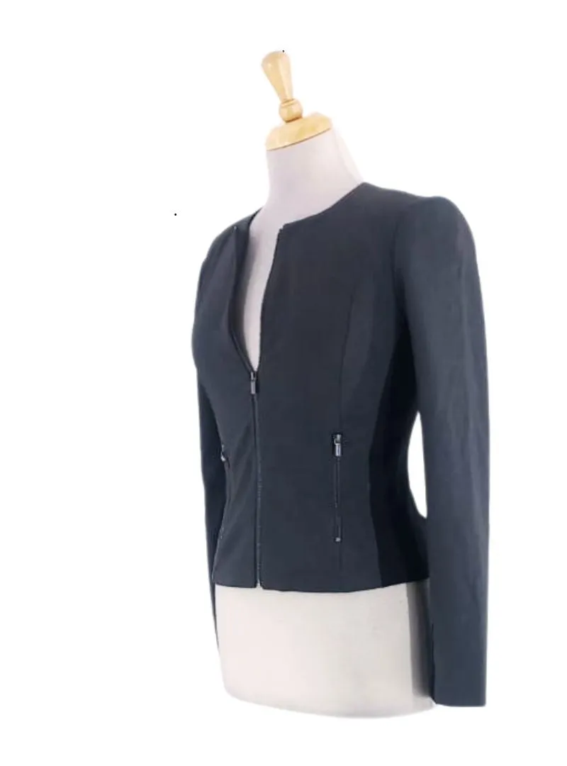TWO TONE ZIP DETAIL JACKET sold by FBO product image thumbnail 2