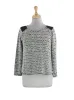 COMBO PATTERNED KNIT TOP sold by FBO