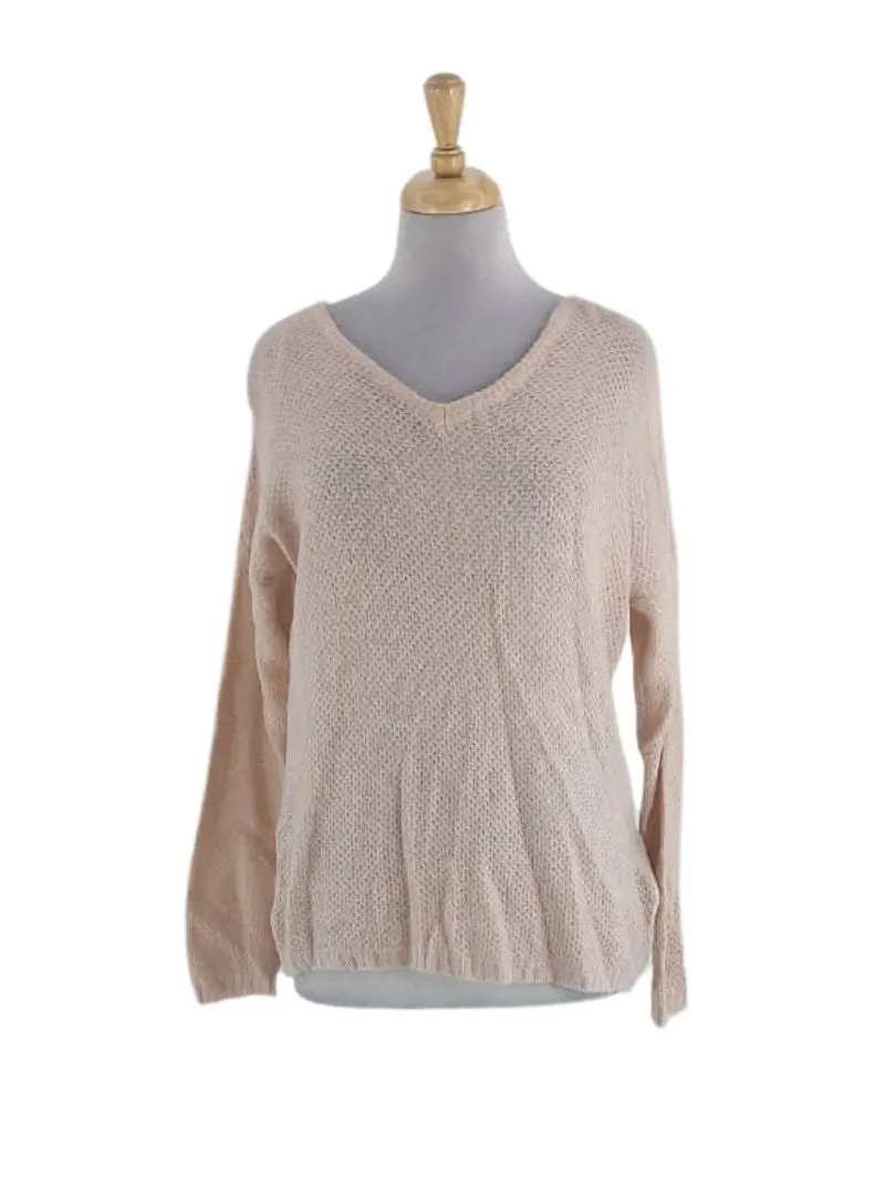 TEXTURED V-NECK KNIT JERSEY sold by FBO
