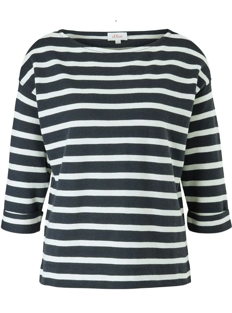 3/4 SLEEVE STRIPED TOP sold by FBO product image thumbnail 3