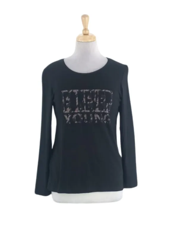 SEQUINCE STATEMENT LONG SLEEVE TEE sold by FBO