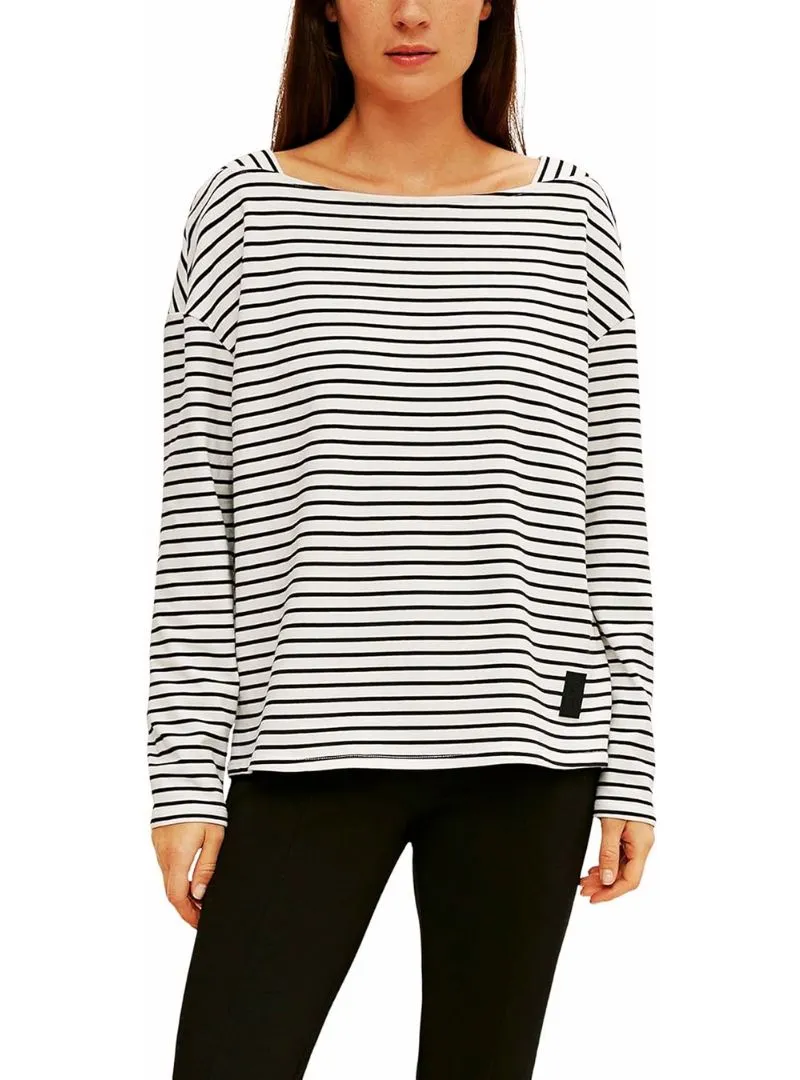 STRIPED LONG SLEEVE TOP sold by FBO
