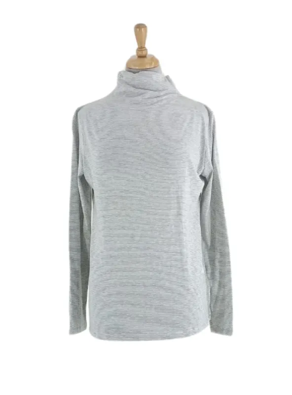 STRIPED POLO NECK TEE sold by FBO