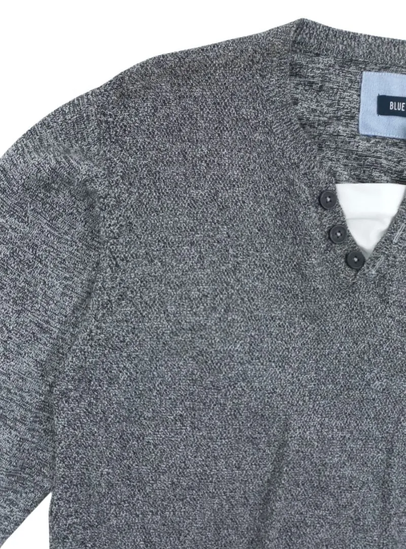 V-NECK BUTTON DETAILED TEXTURED JERSEY sold by FBO product image thumbnail 2