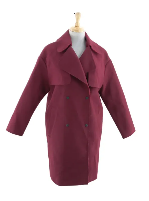 WOOL BLEND CLIP COAT sold by FBO