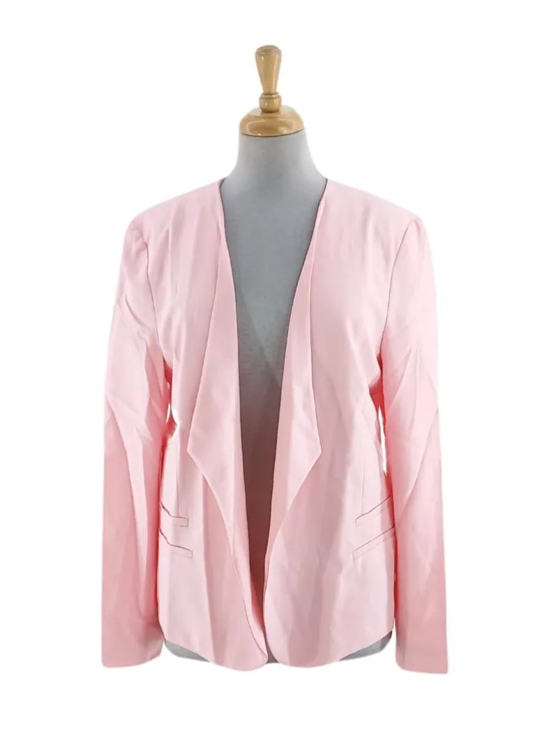 DRAPED DOUBLE MOCK POCKET FORMAL JACKET sold by FBO