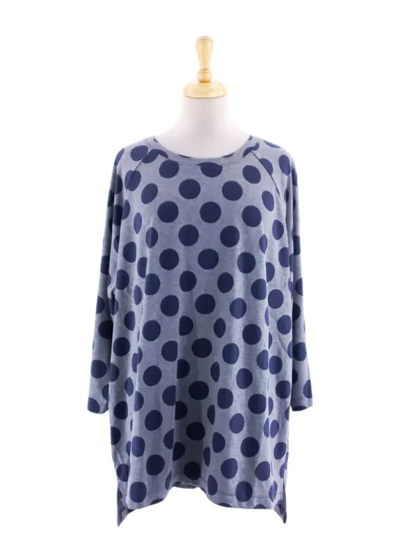 POLKA DOT FLEECE TOP sold by FBO