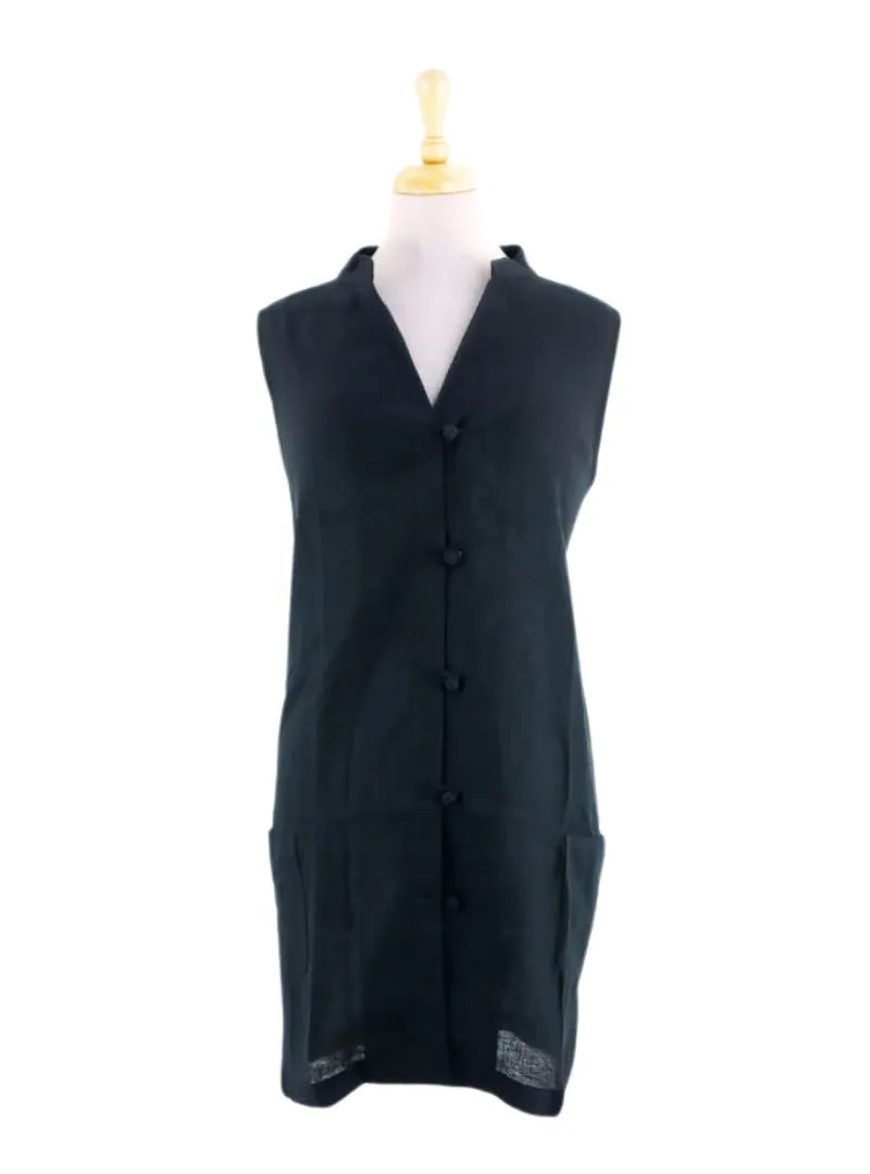 BUTTONED DOWN SLEEVELESS DRESS sold by FBO