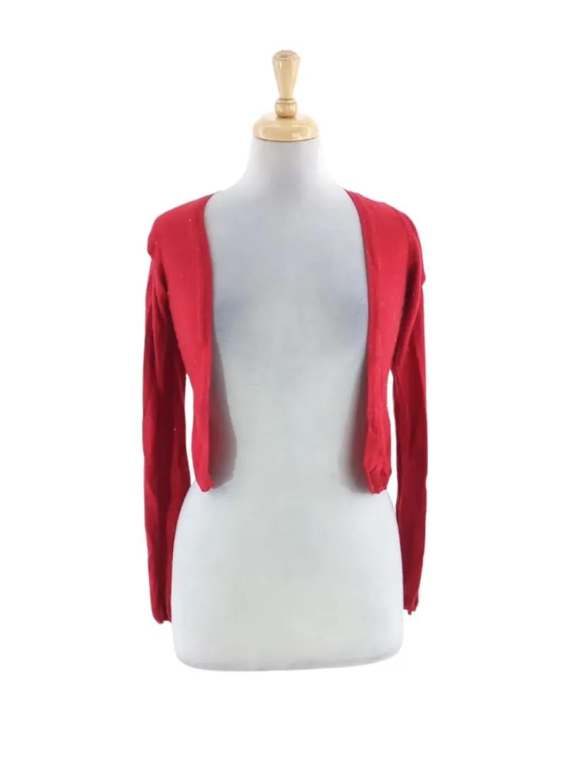 CROPPED KNITTED SPARKLY CARDIGAN sold by FBO