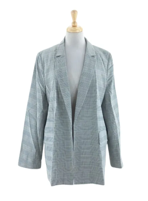 CHECKERD MOCK POCKET BLAZER sold by FBO