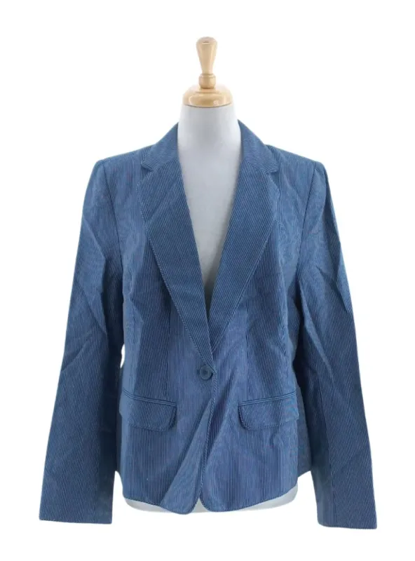 STRIPED MOCK POCKET BLAZER sold by FBO