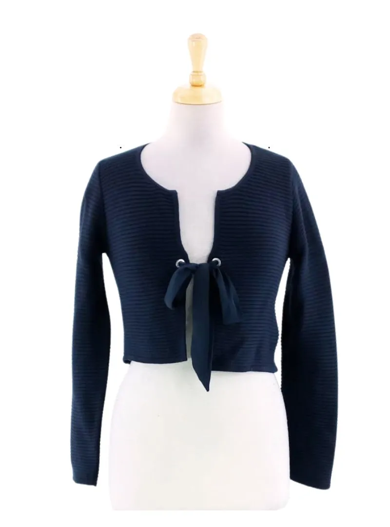BOW DETAIL KNITTED CARDIGAN sold by FBO