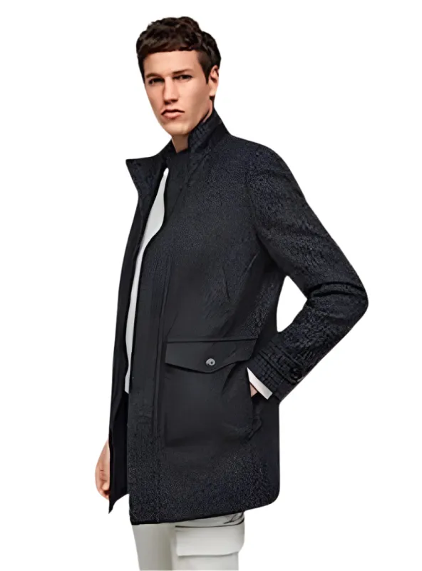 ZIP UP MENS COAT WITH POCKETS sold by FBO