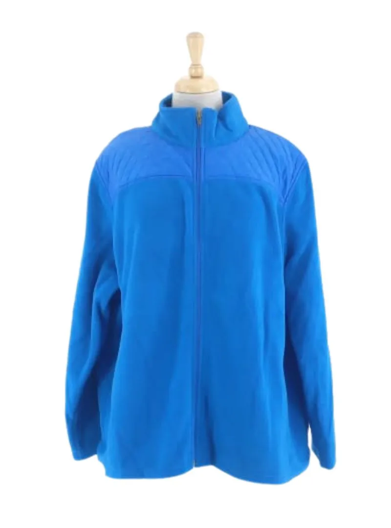 QUILTED DETAILED FLEECE ZIP UP JACKET sold by FBO