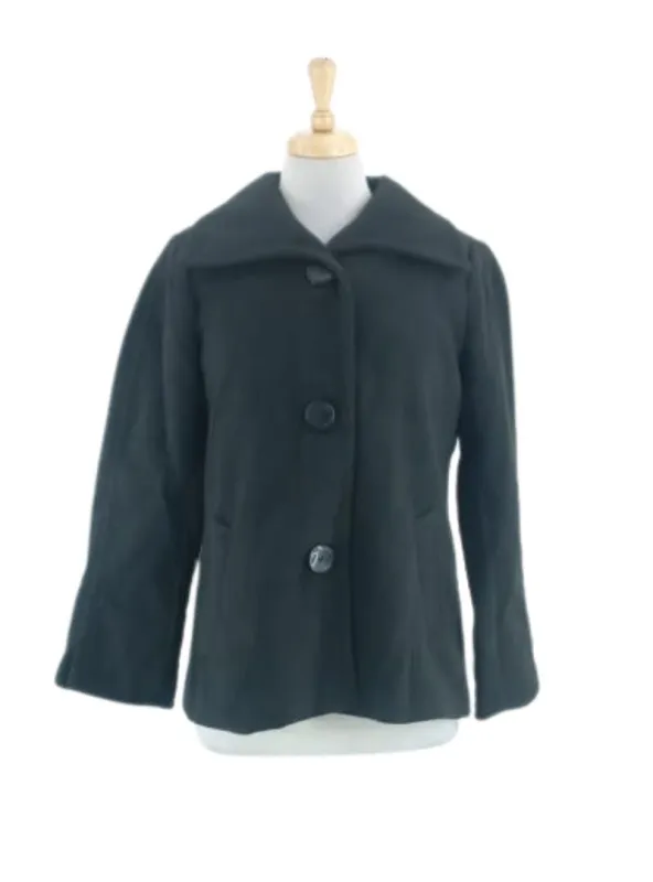 BASIC SOLID WOOL BLEND COAT sold by FBO