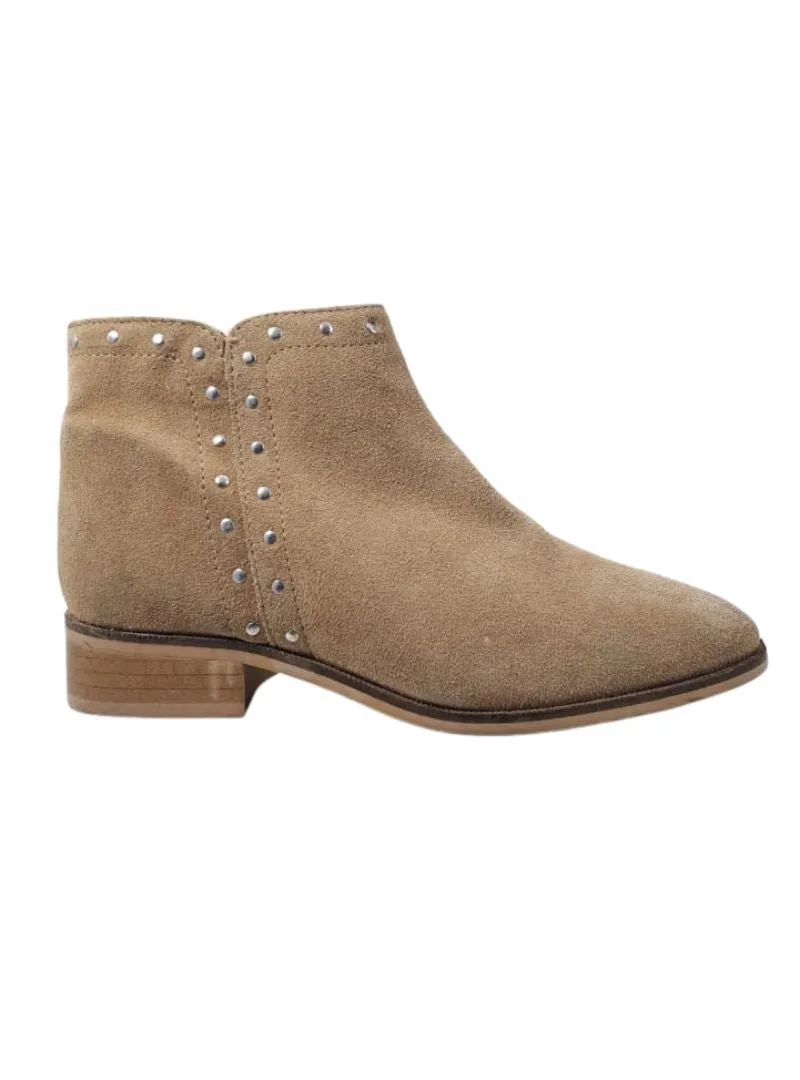 STUDDED DETAILED SUEDE ANKLE BOOTS sold by FBO