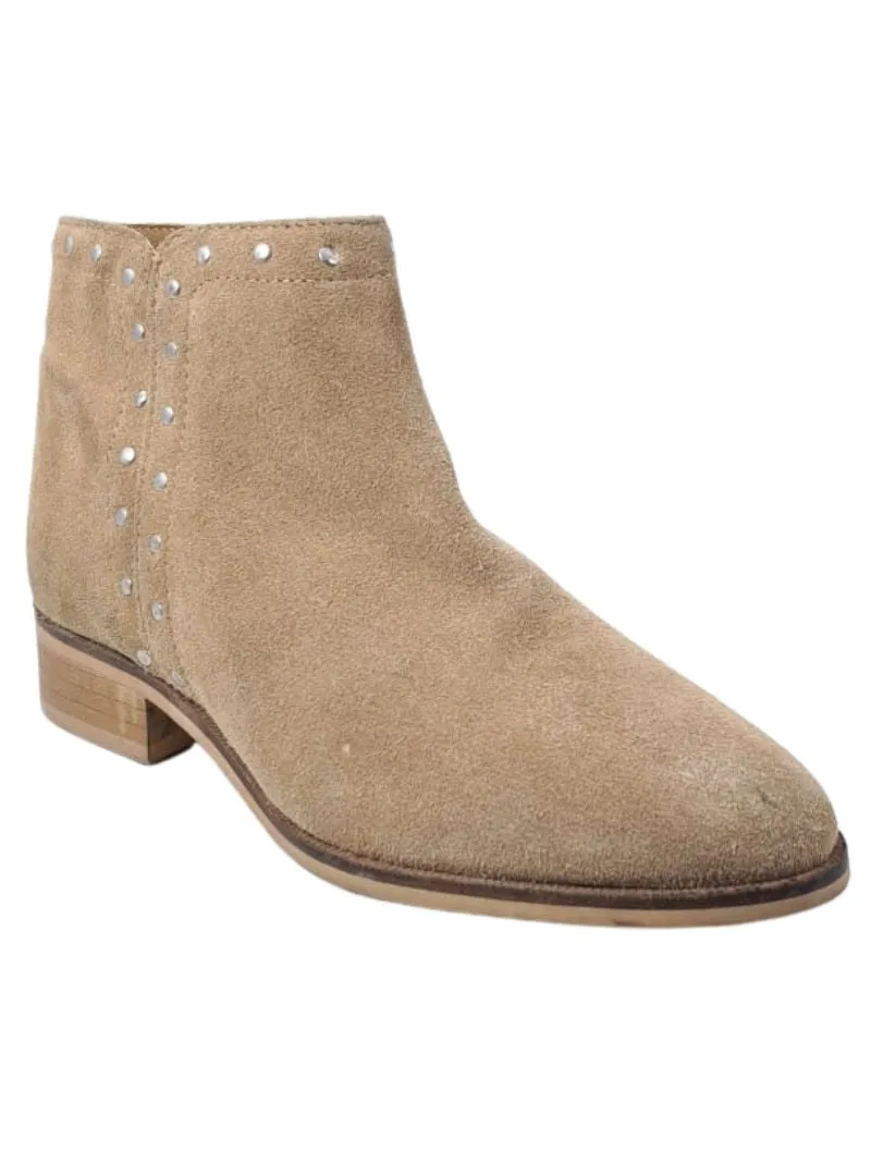 STUDDED DETAILED SUEDE ANKLE BOOTS sold by FBO product image thumbnail 2