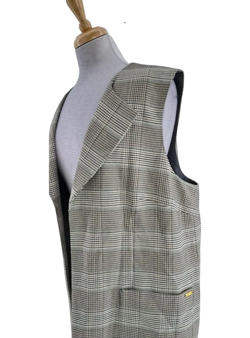 BRANDED CHECK PATTERN SLEEVELESS JACKET sold by FBO product image thumbnail 3