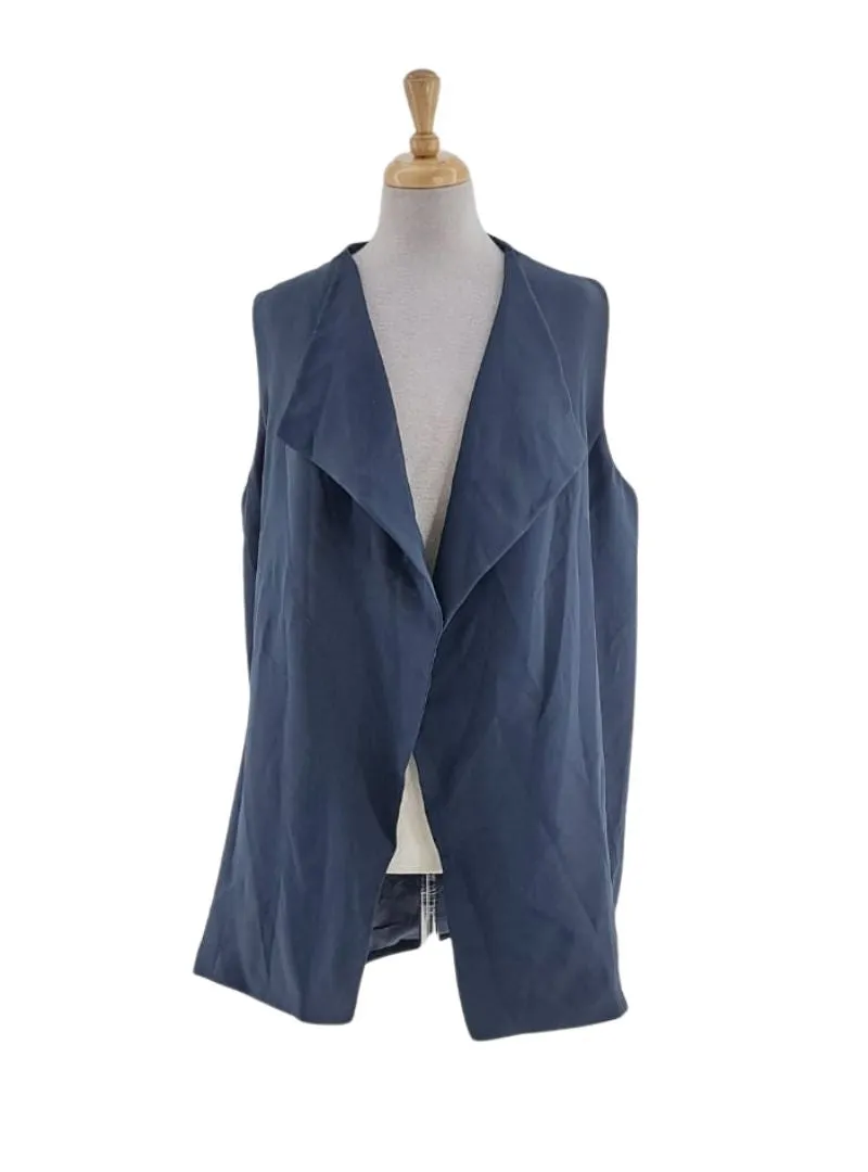 SLEEVELESS DRAPED JACKET sold by FBO