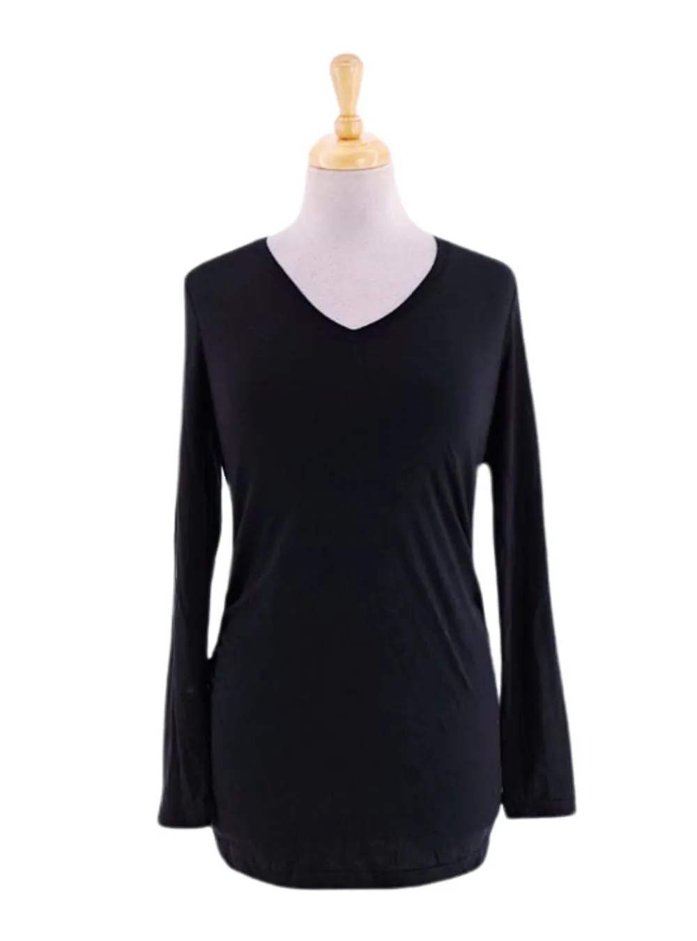 V NECK LONG SLEEVE TEE sold by FBO