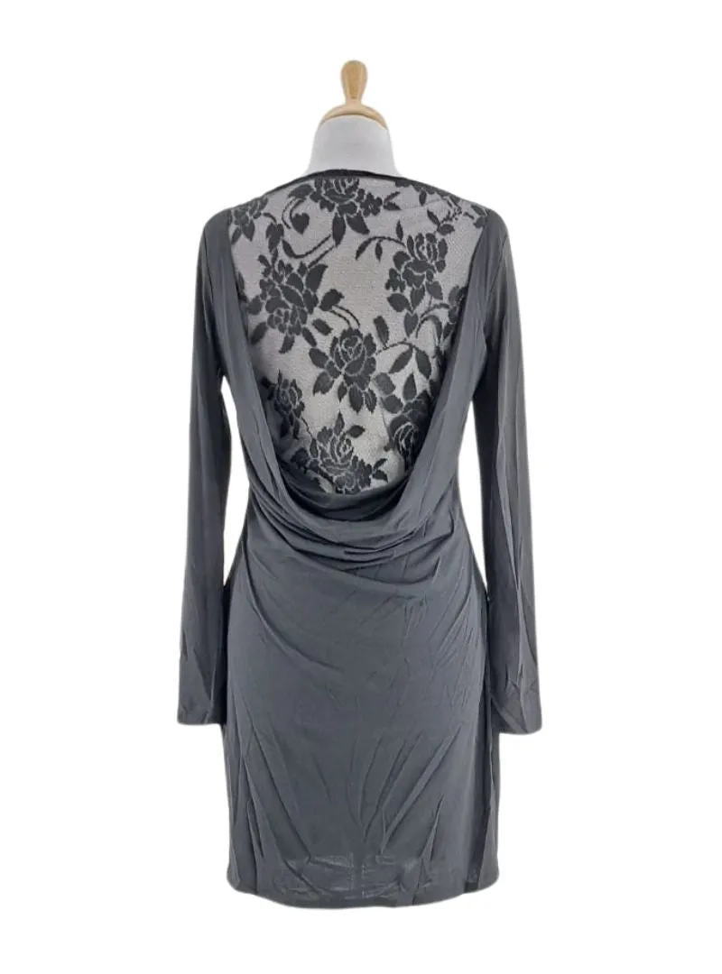 LACE BACK DETAILED LONG SLEEVE DRESS sold by FBO product image thumbnail 2