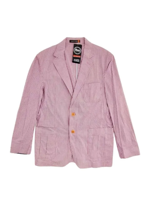 PLAID FRONT POCKET JACKET sold by FBO