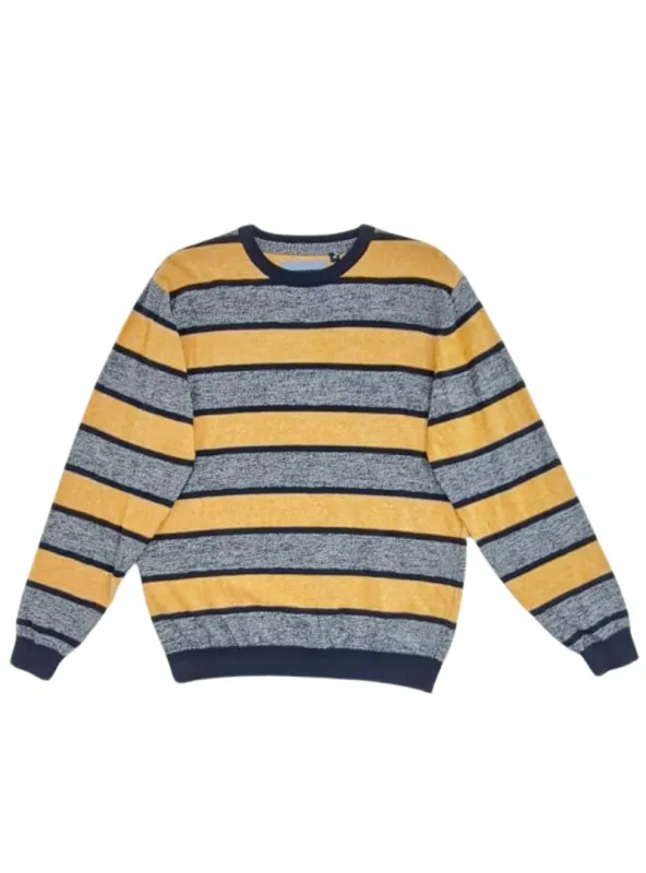 STRIPED PATTERNED KNIT TOP sold by FBO