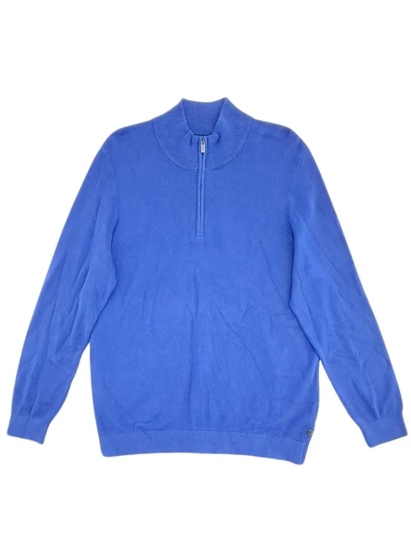 HALF ZIP TEXTURED KNIT TOP sold by FBO