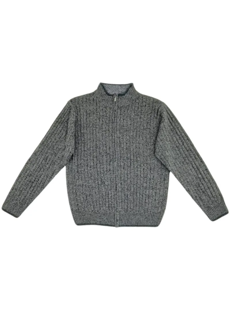 ZIP UP TEXTURED KNIT JACKET sold by FBO