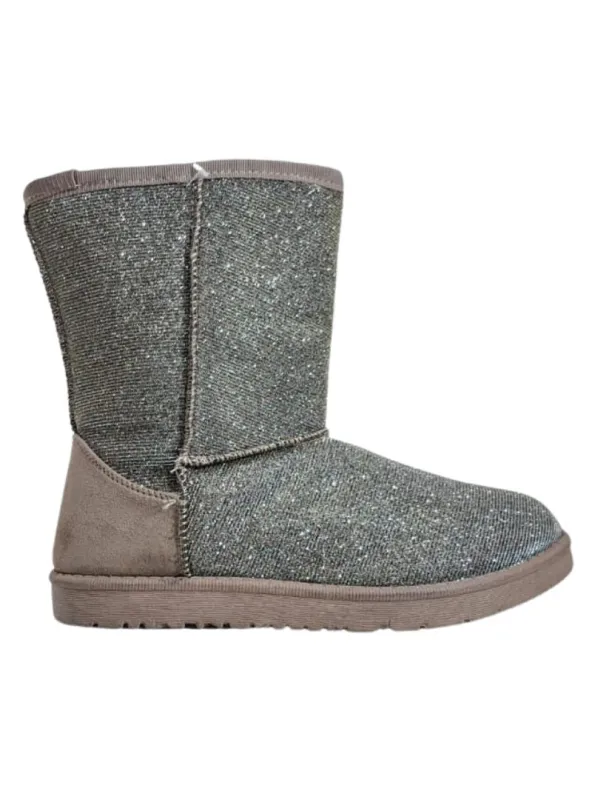 SPARKLY FUR LINED SLIPPER BOOTS sold by FBO
